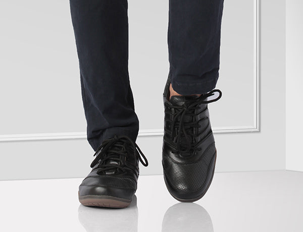 Pure Leather Black Sneakers - Phantom, BON1412BLCHBK - Showcase Image 2