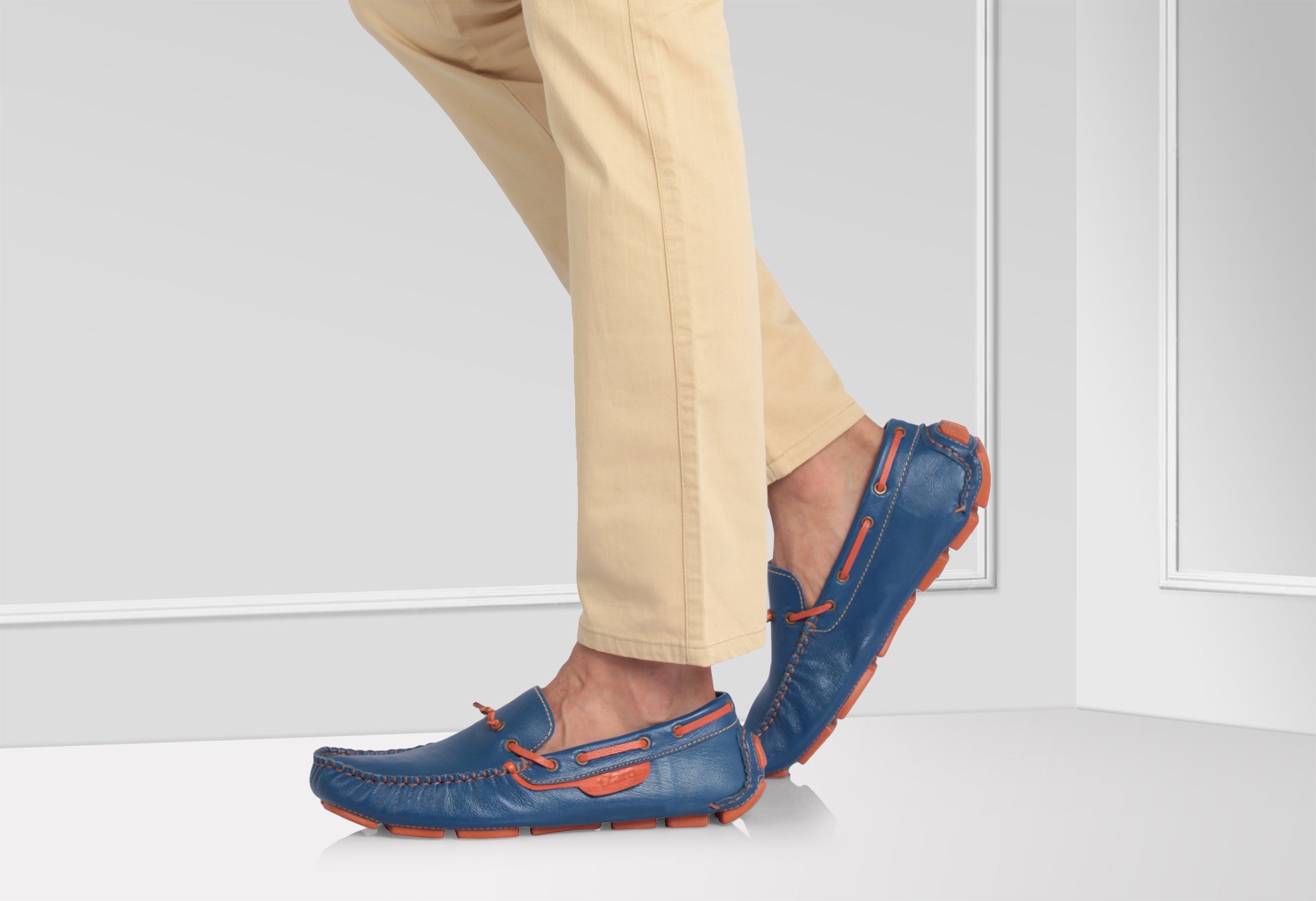 Pure Leather Brown Driving Shoes - Zimmer, ST2352TNUFO - Showcase Image 1