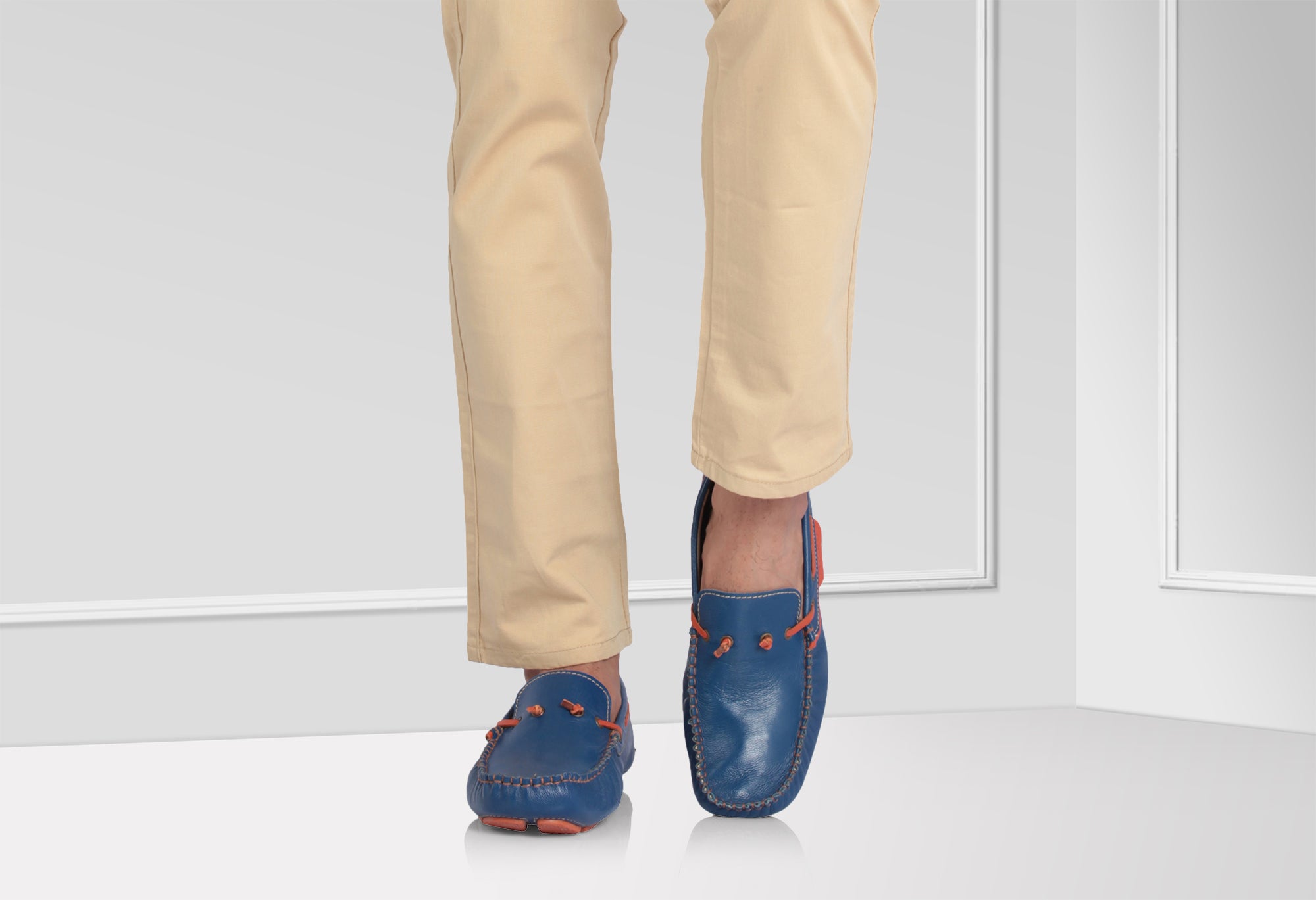 Pure Leather Brown Driving Shoes - Zimmer, ST2352TNUFO - Showcase Image 2
