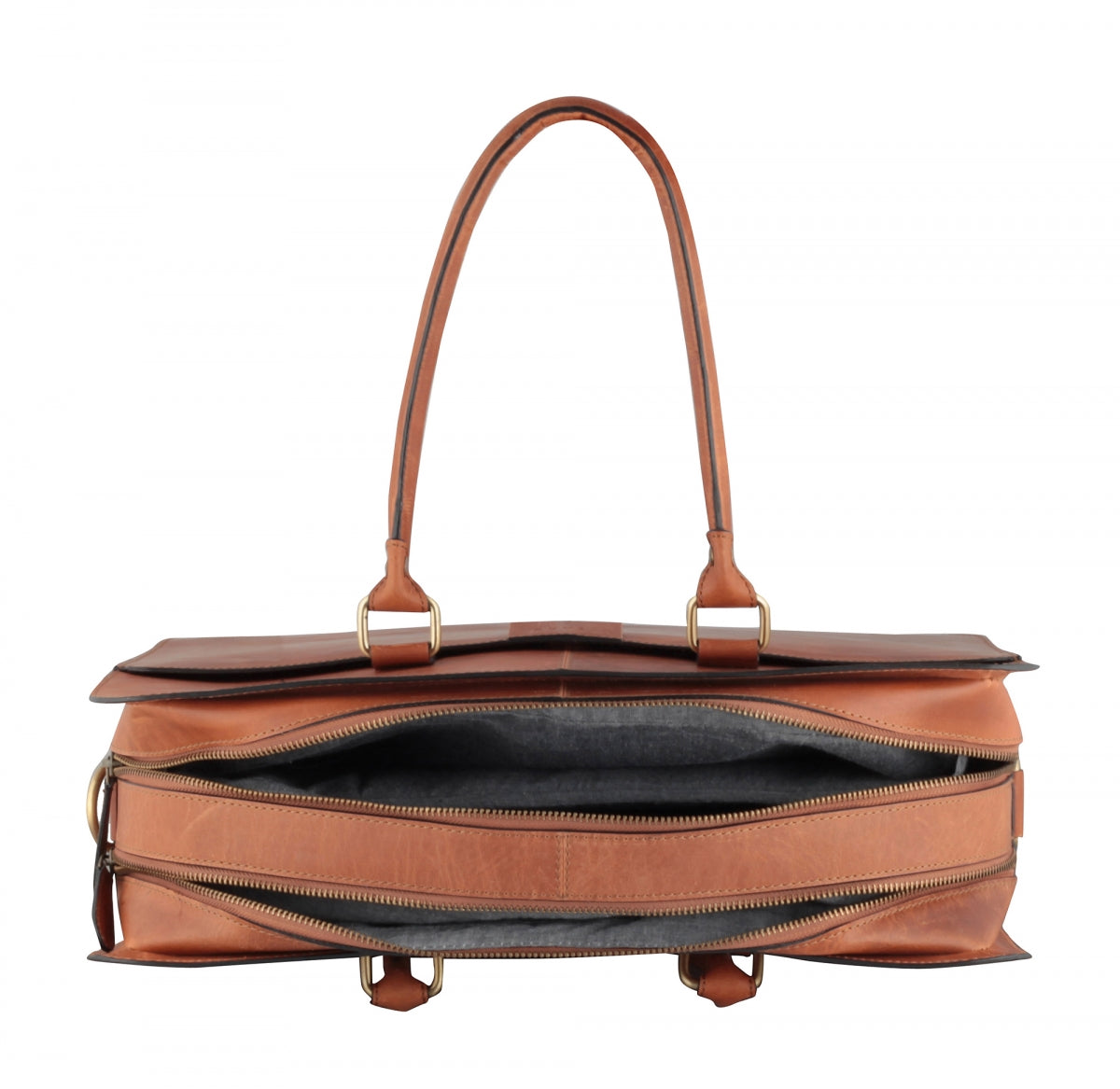 TZARO Heavy Duty Genuine Leather Laptop Bag Alexander(Tan)