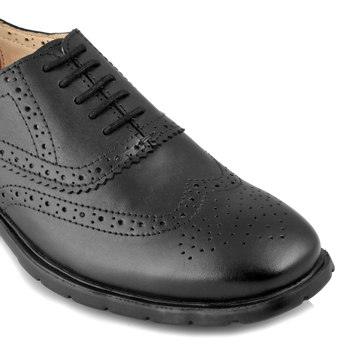 Pure Leather, Super-Light, Black Brogue - T Hill, BERGBLK2519