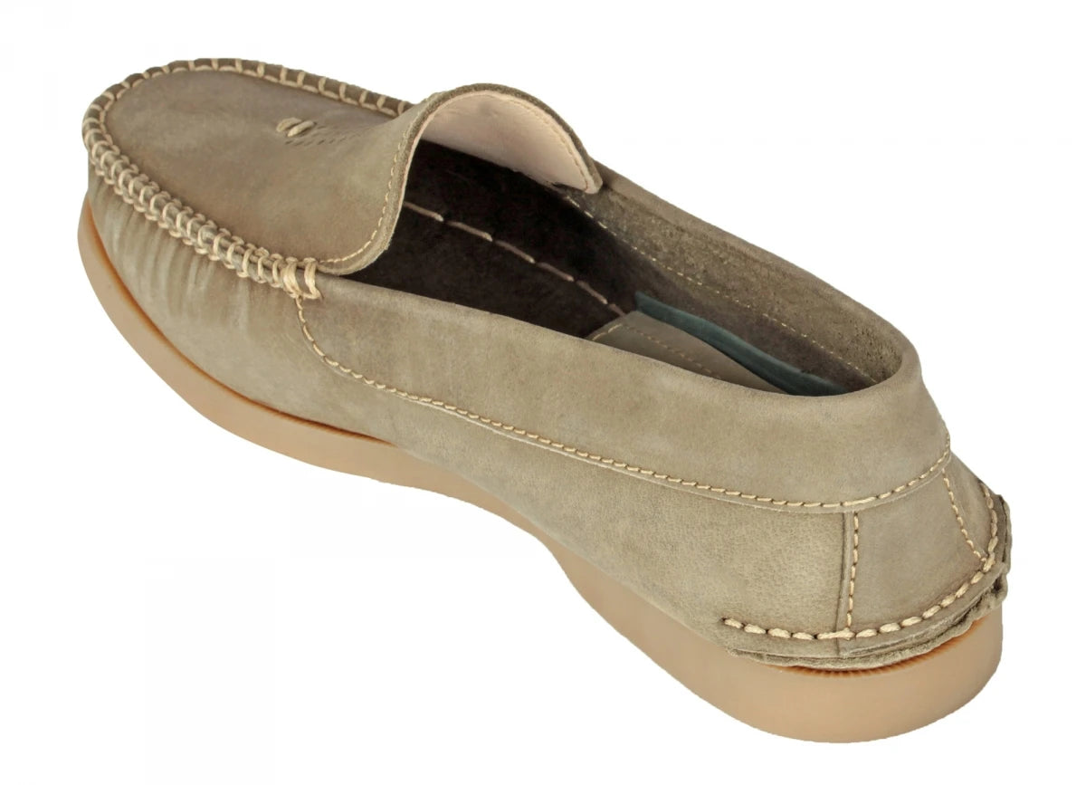 Pure Leather Olive Boat Shoes - USS Midway, BOAT109OLV