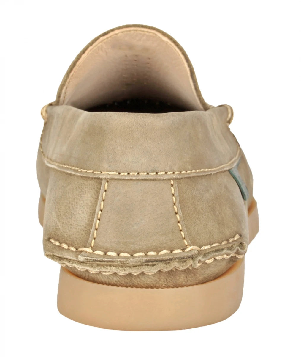Pure Leather Olive Boat Shoes - USS Midway, BOAT109OLV
