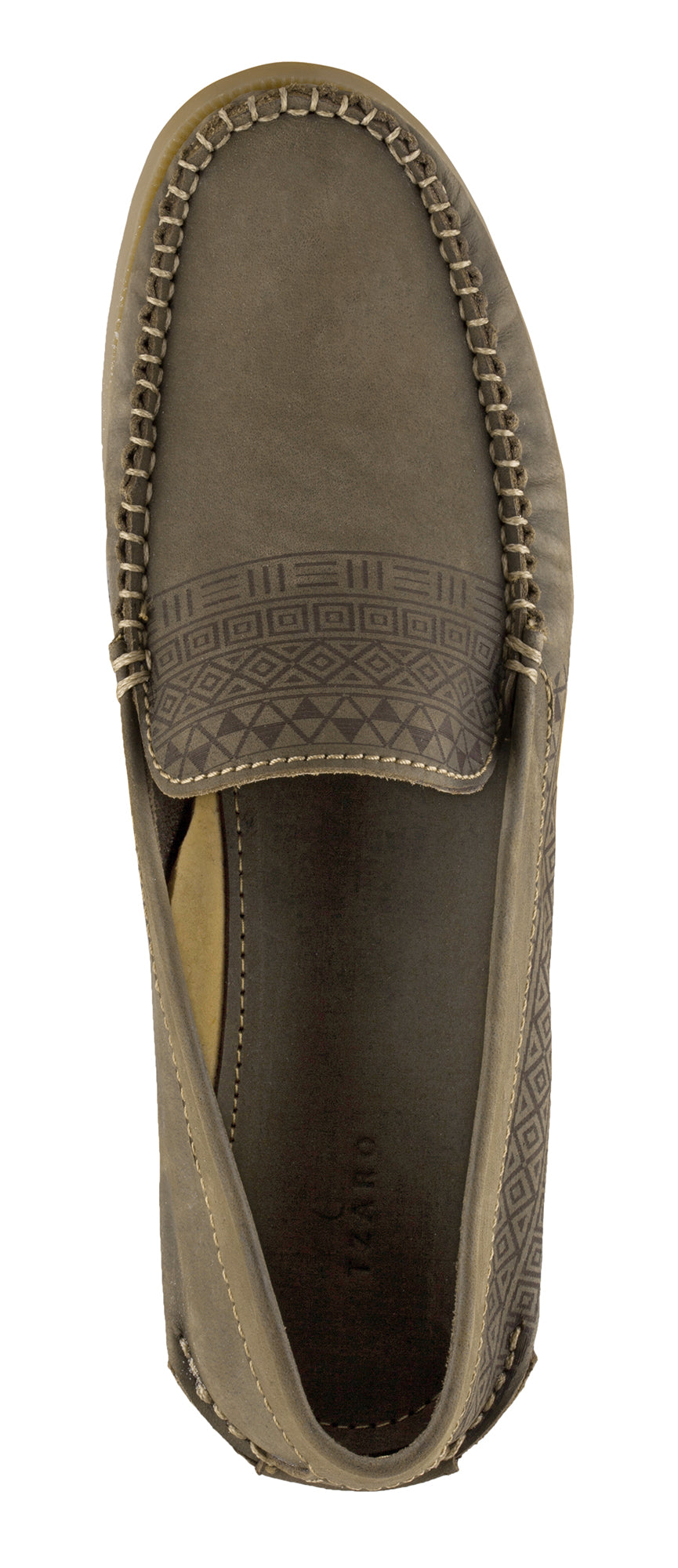 Pure Leather Olive Boat Shoes - USS AZTEC, BOAT111AZT