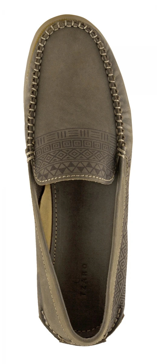 Pure Leather Olive Boat Shoes - USS AZTEC, BOAT111AZT