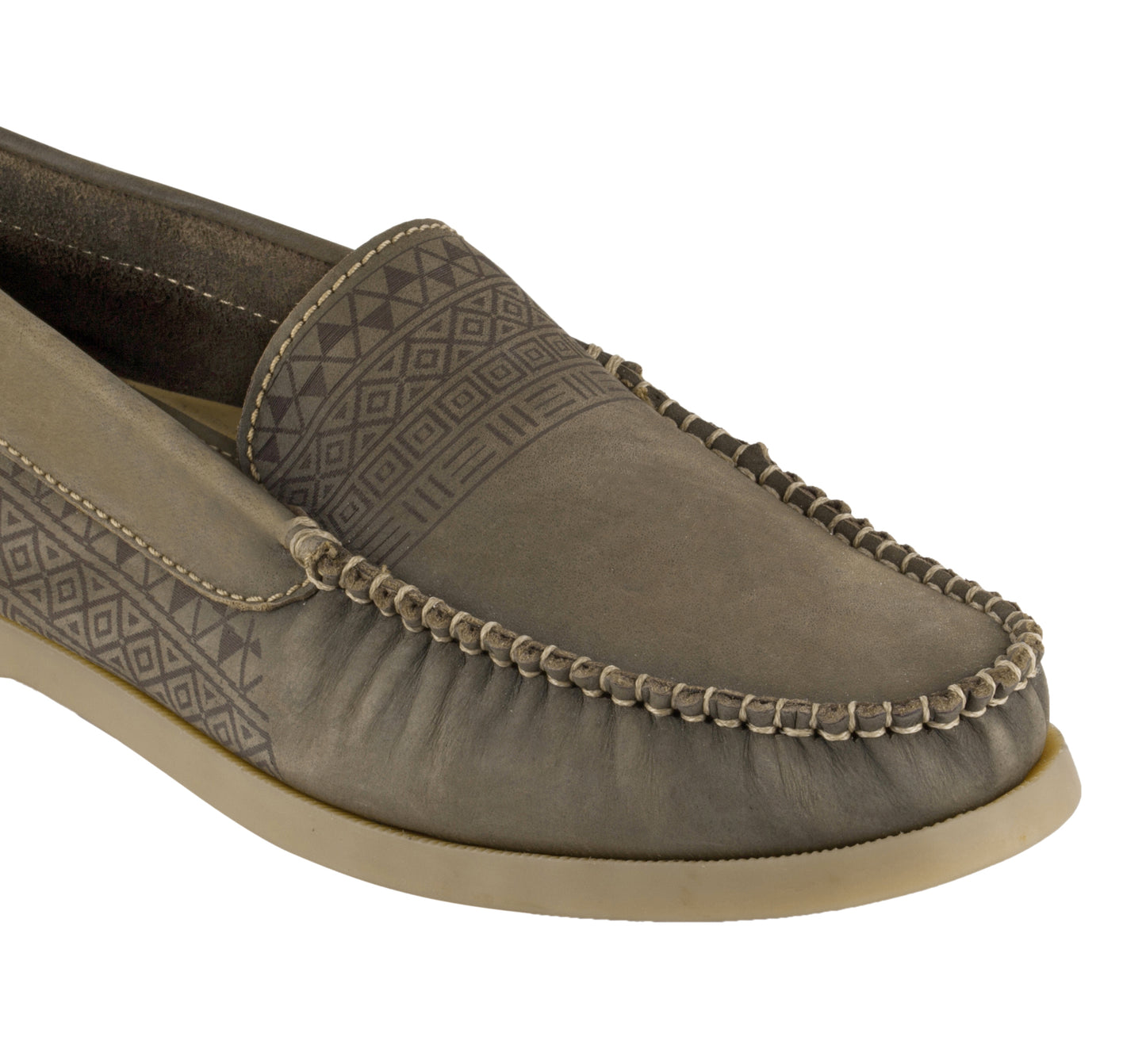 Pure Leather Olive Boat Shoes - USS AZTEC, BOAT111AZT
