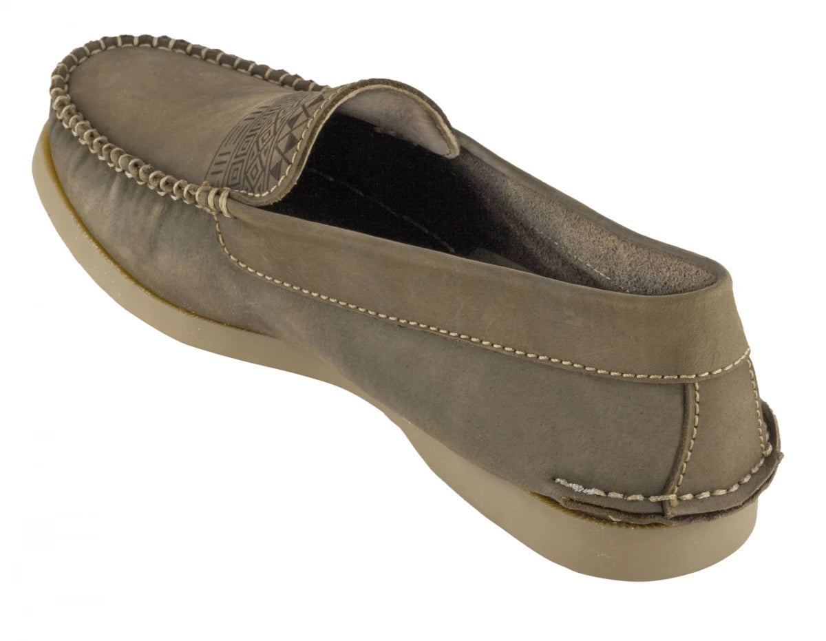 Pure Leather Olive Boat Shoes - USS AZTEC, BOAT111AZT