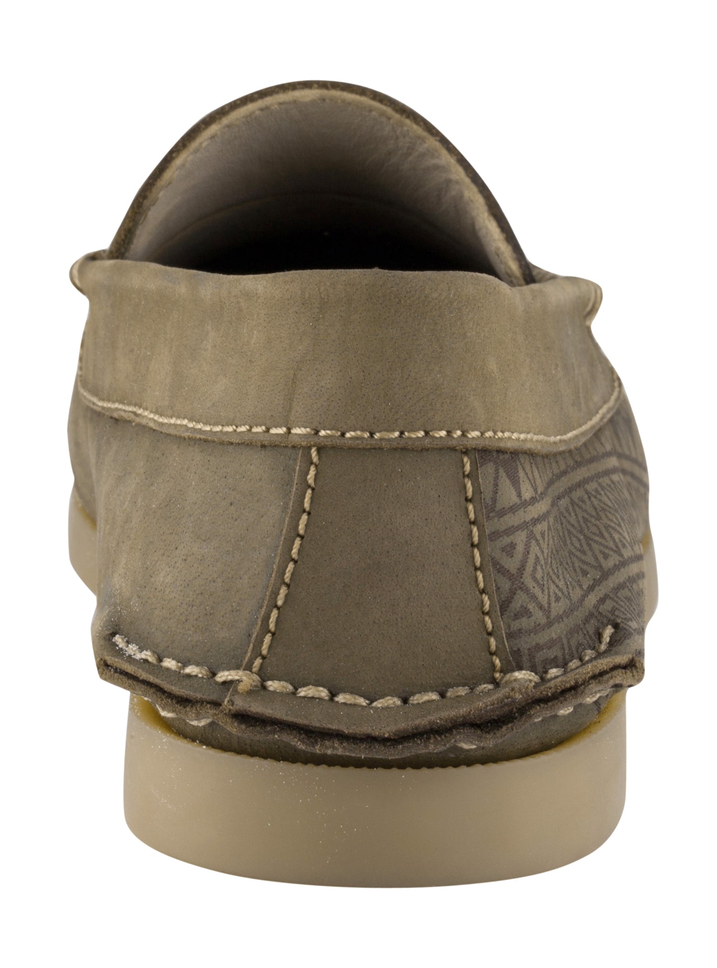 Pure Leather Olive Boat Shoes - USS AZTEC, BOAT111AZT