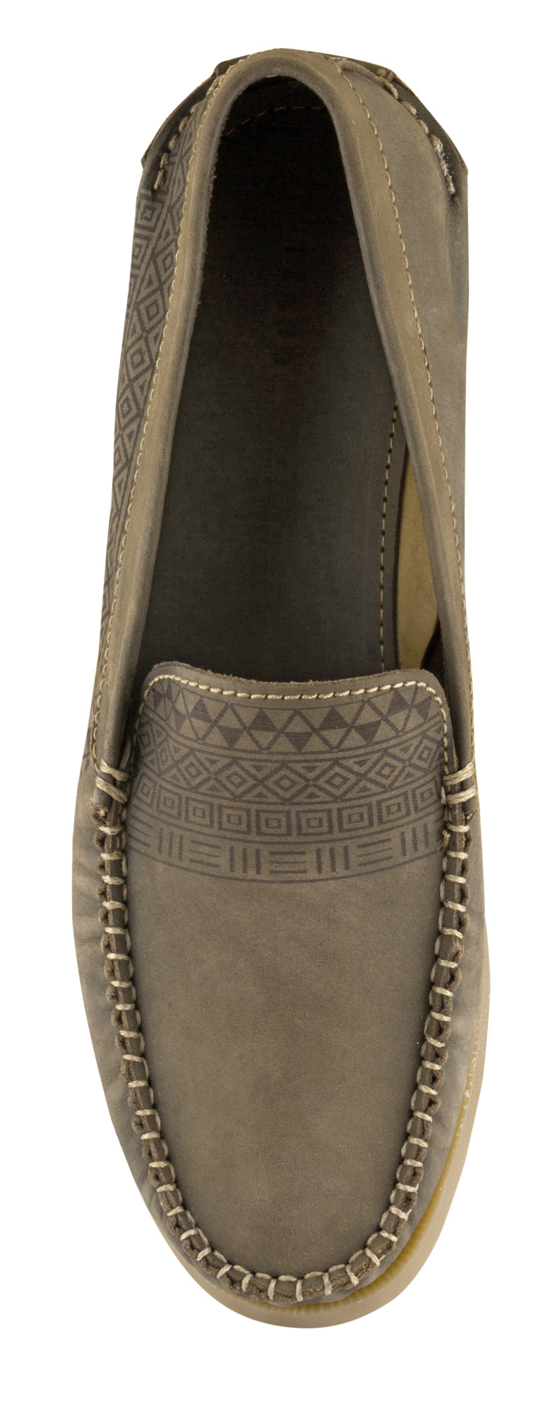 Pure Leather Olive Boat Shoes - USS AZTEC, BOAT111AZT