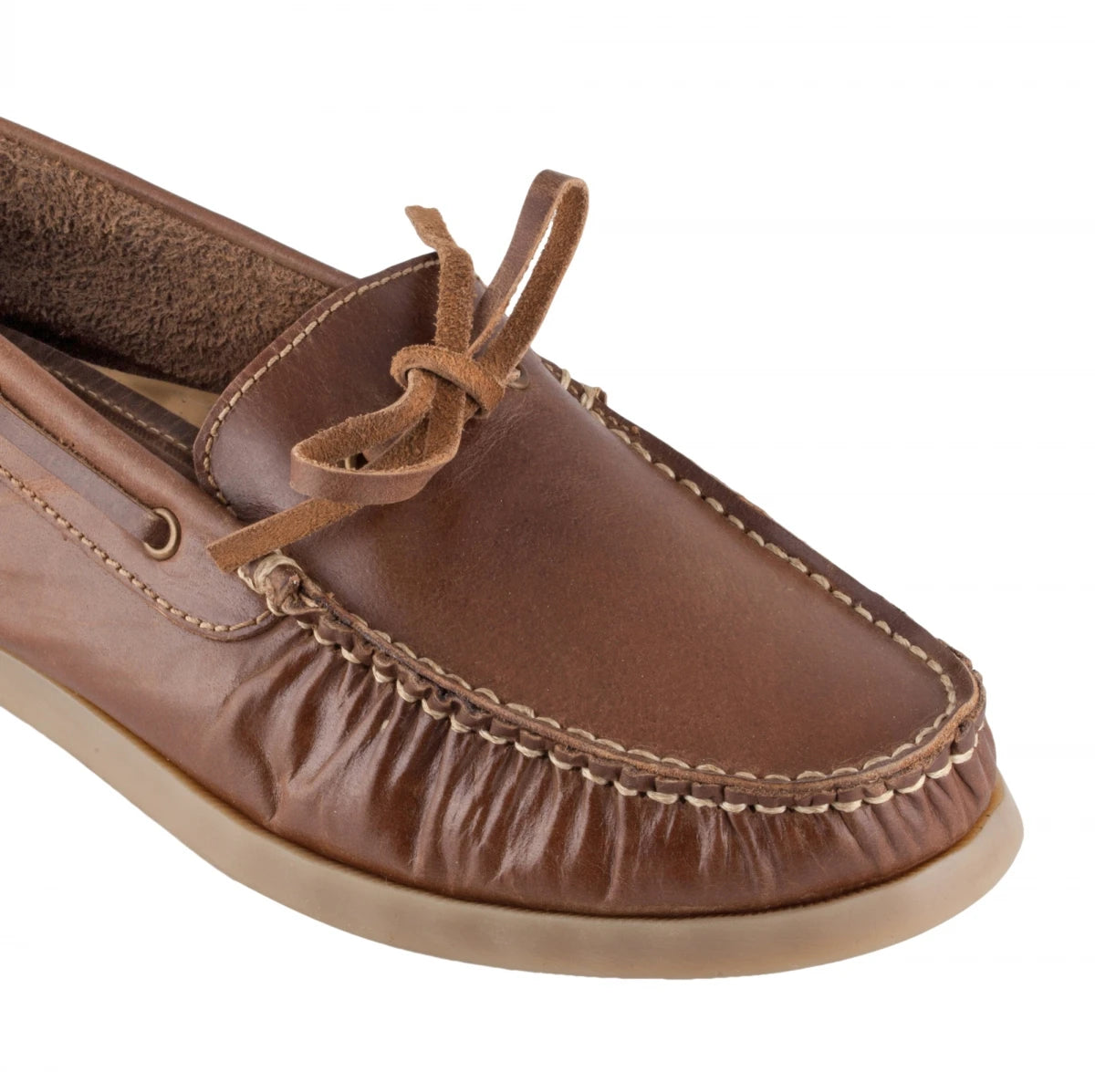Pure Leather Brown Boat Shoes - Hobart, BOAT112BRW
