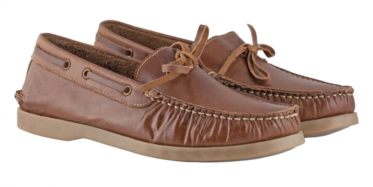 Pure Leather Brown Boat Shoes - Hobart, BOAT112BRW