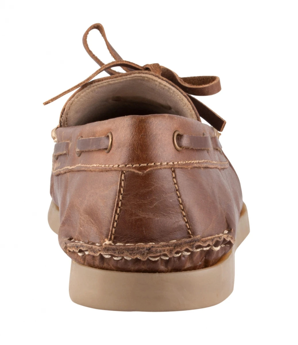 Pure Leather Brown Boat Shoes - Hobart, BOAT112BRW