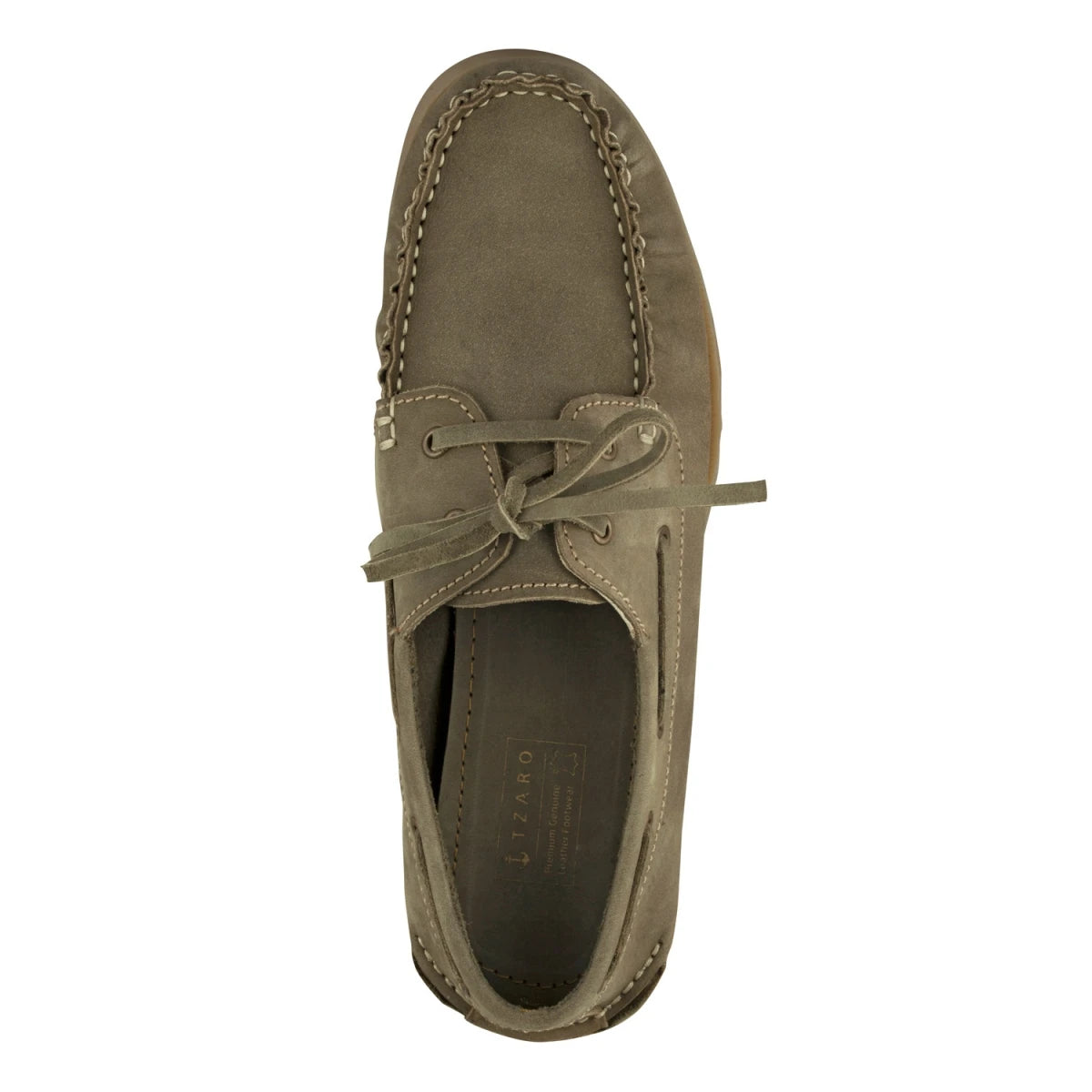 Pure Leather Olive Boat Shoes - Timber, BOAT113OLV
