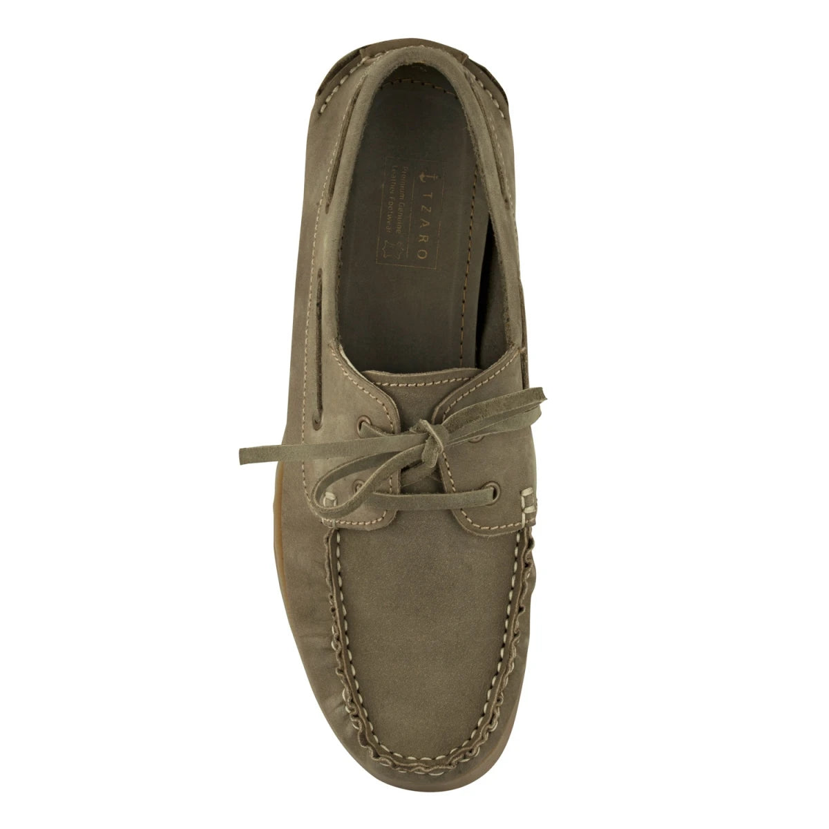 Pure Leather Olive Boat Shoes - Timber, BOAT113OLV