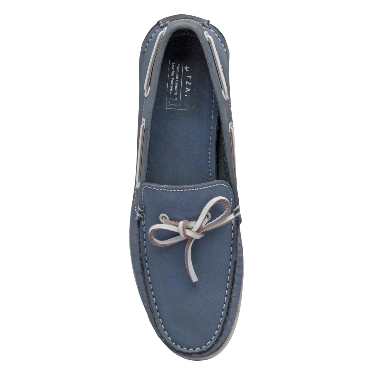 Pure Leather Sky Blue Boat Shoes - Virat, BOAT200ABLU