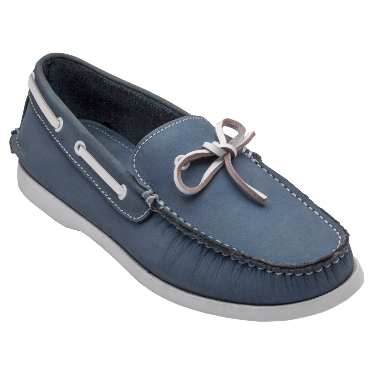 Pure Leather Sky Blue Boat Shoes - Virat, BOAT200ABLU