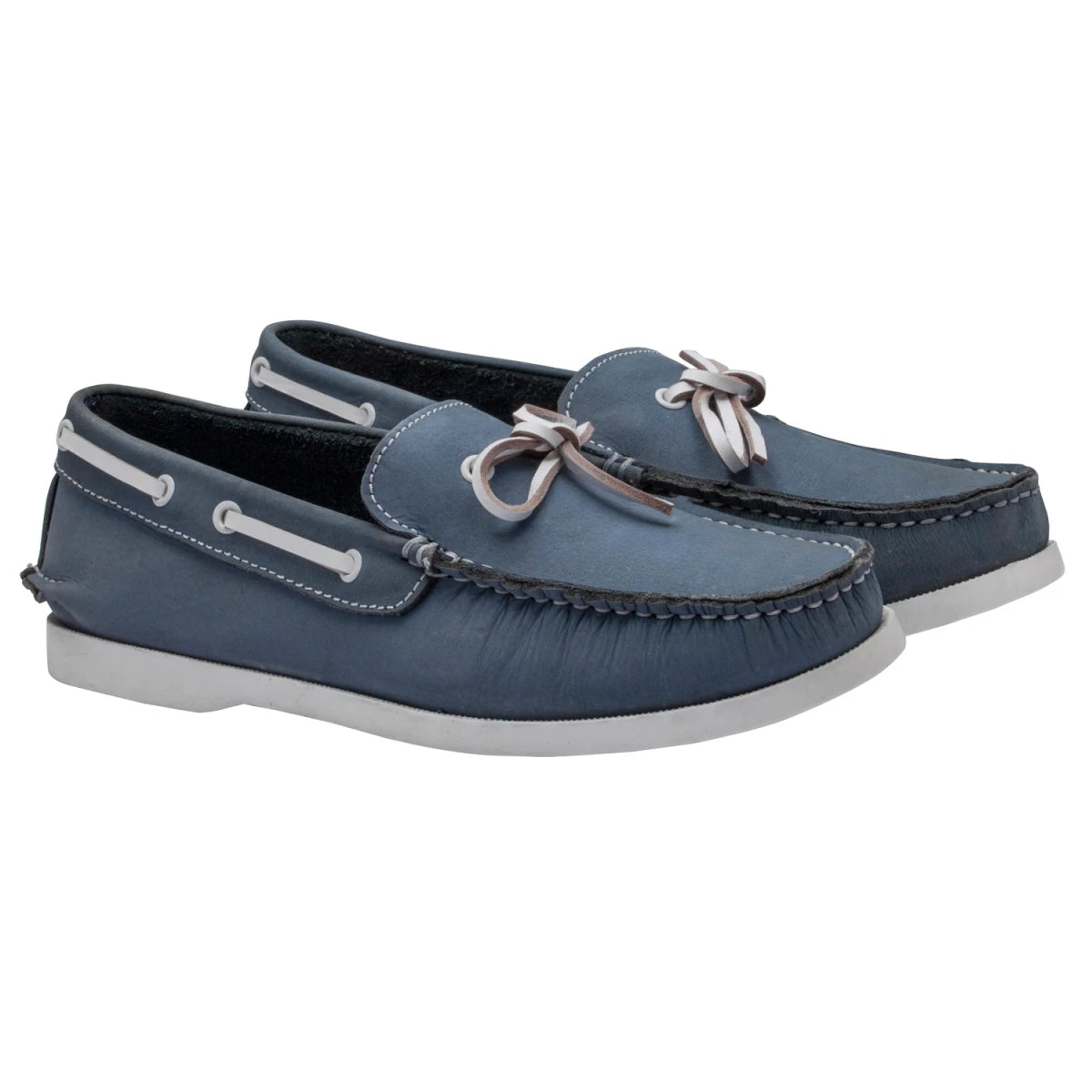 Pure Leather Sky Blue Boat Shoes - Virat, BOAT200ABLU