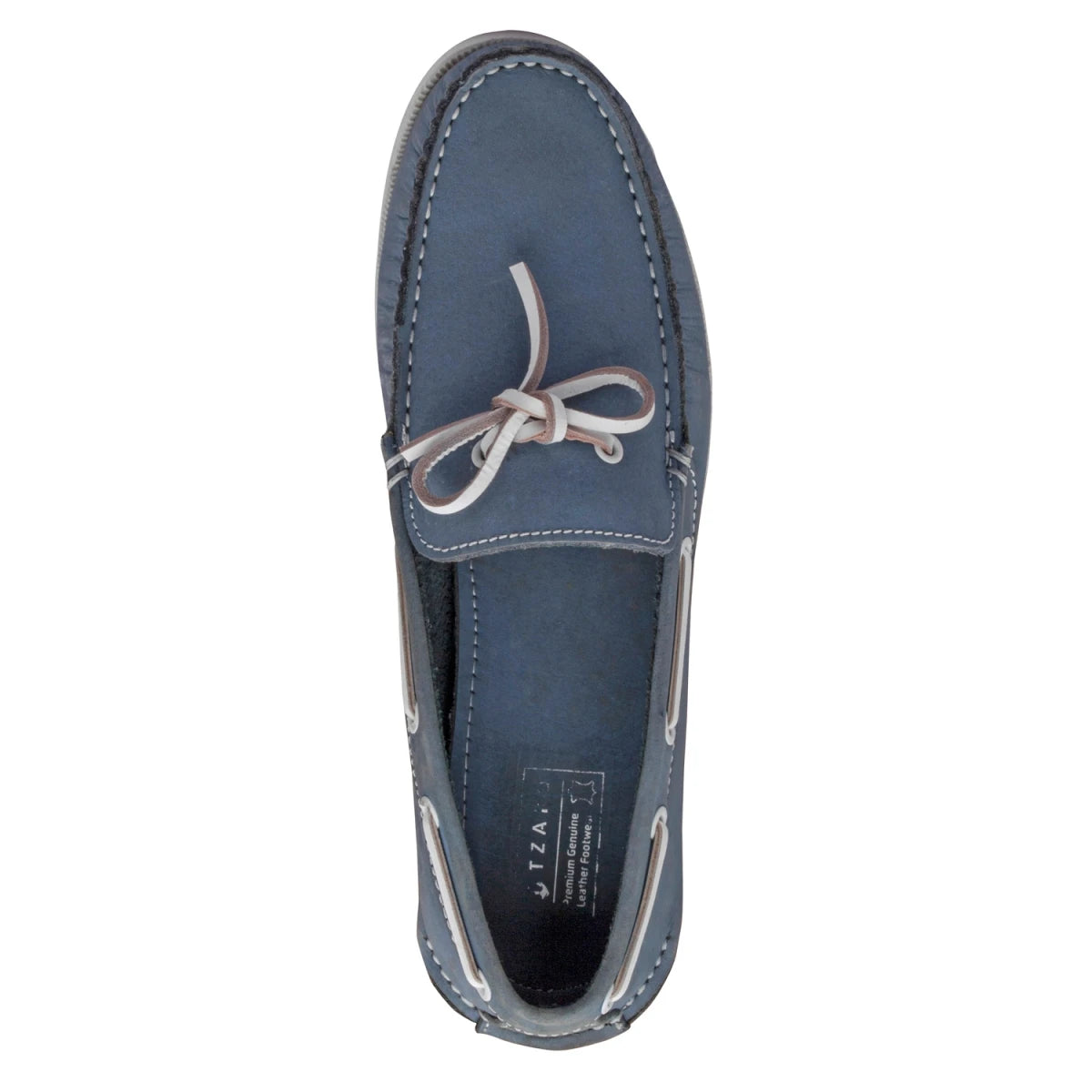 Pure Leather Sky Blue Boat Shoes - Virat, BOAT200ABLU