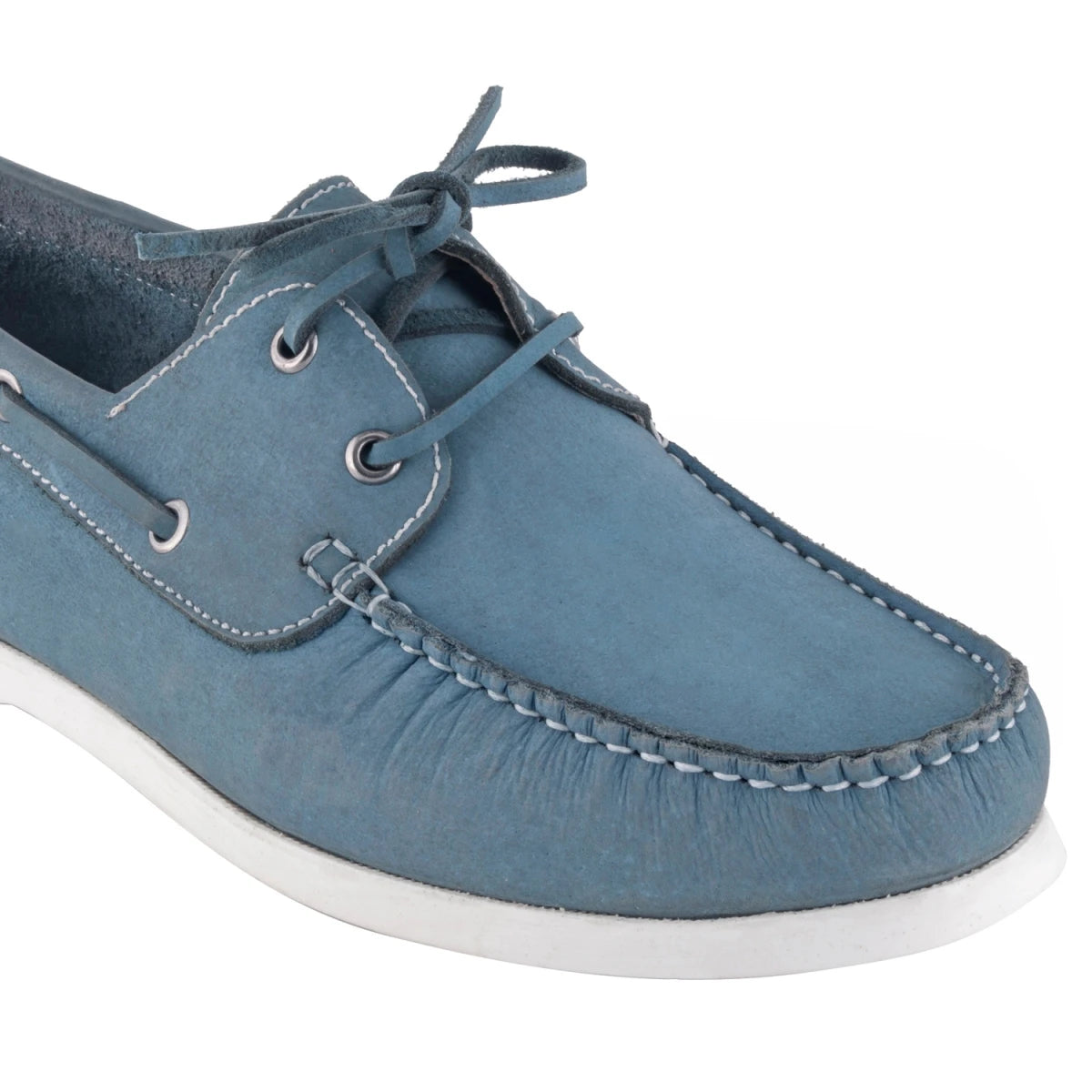 Pure Leather Sky Blue Boat Shoes - Timber (Sky-Blue), BOATIMBERSKB