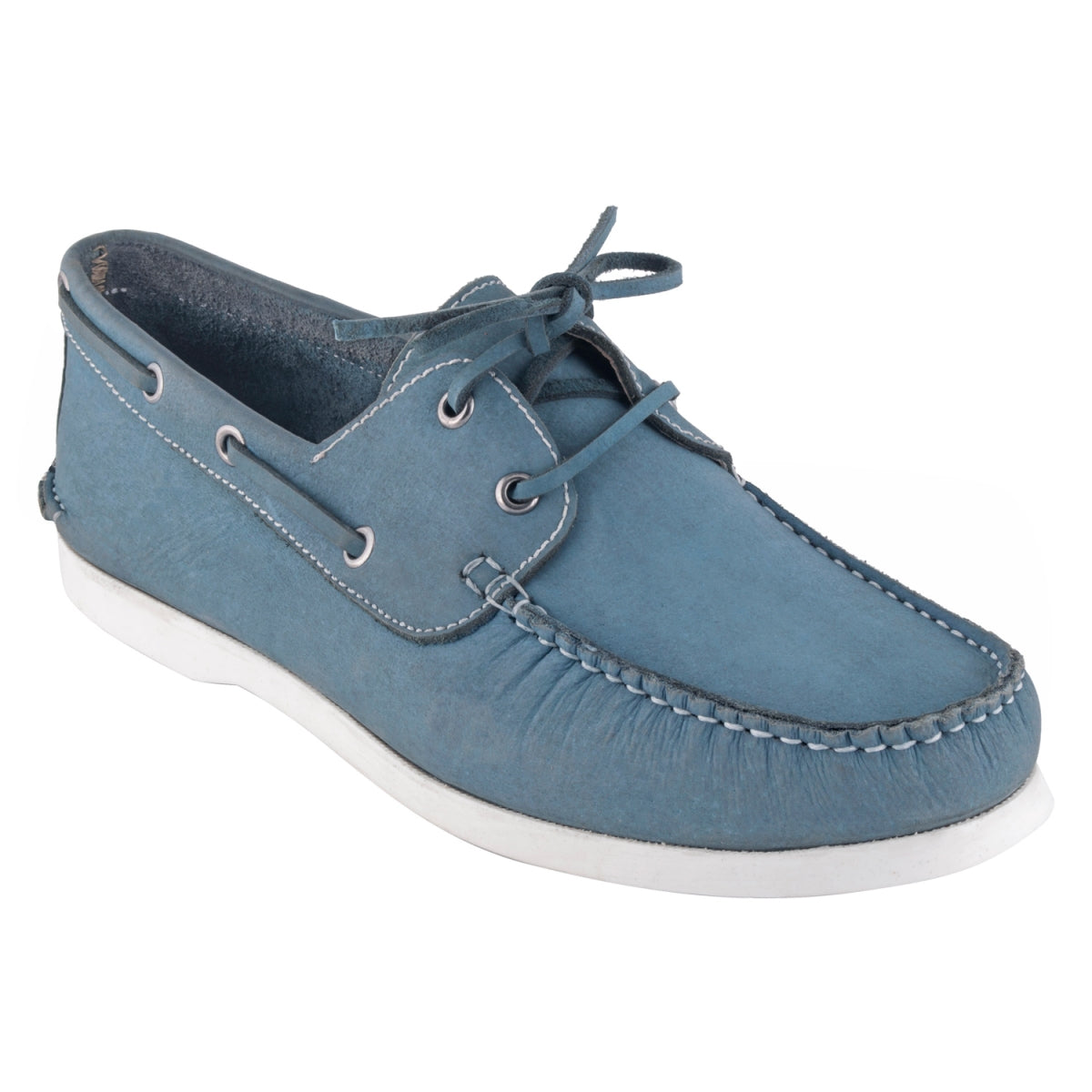 Pure Leather Sky Blue Boat Shoes - Timber (Sky-Blue), BOATIMBERSKB