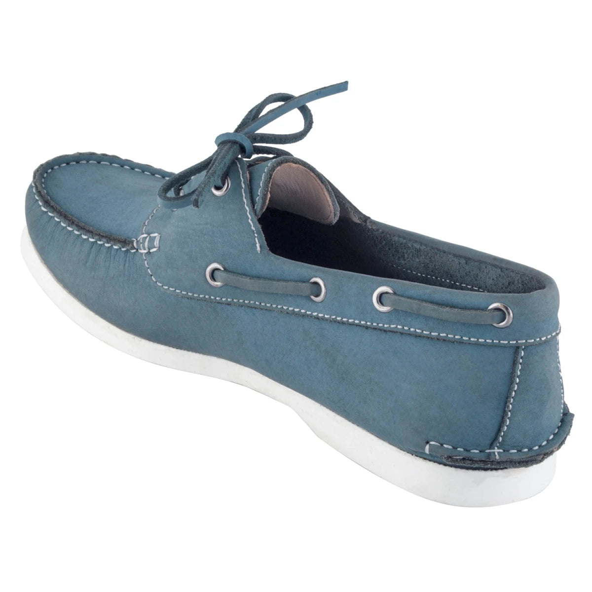 Pure Leather Sky Blue Boat Shoes - Timber (Sky-Blue), BOATIMBERSKB