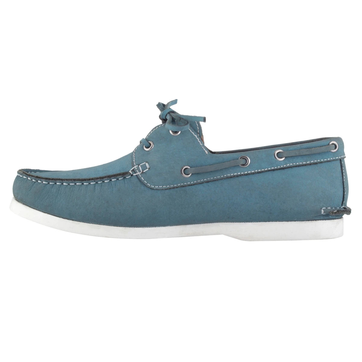 Pure Leather Sky Blue Boat Shoes - Timber (Sky-Blue), BOATIMBERSKB