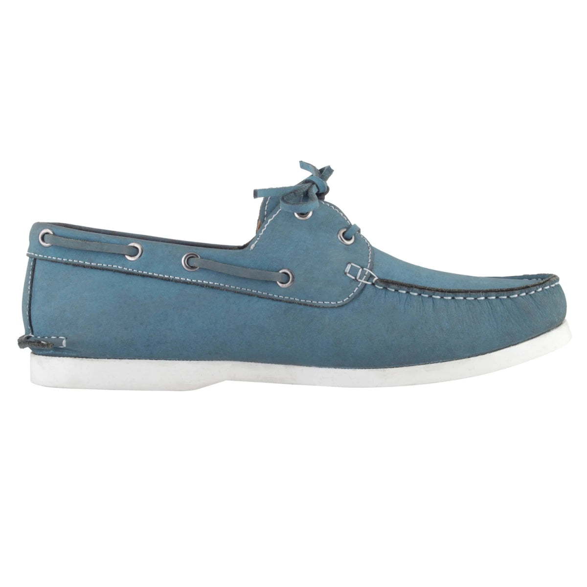 Pure Leather Sky Blue Boat Shoes - Timber (Sky-Blue), BOATIMBERSKB