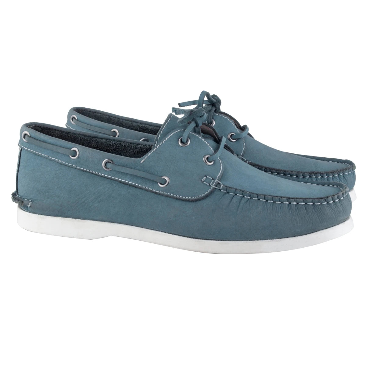 Pure Leather Sky Blue Boat Shoes - Timber (Sky-Blue), BOATIMBERSKB