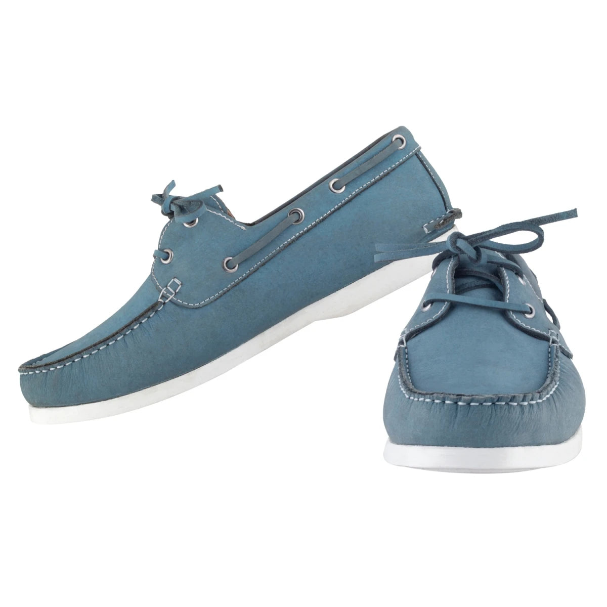 Pure Leather Sky Blue Boat Shoes - Timber (Sky-Blue), BOATIMBERSKB