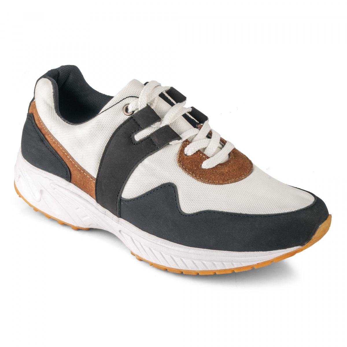 Pure Leather Sports Shoes with Rubber Outsole - BOLTWHT