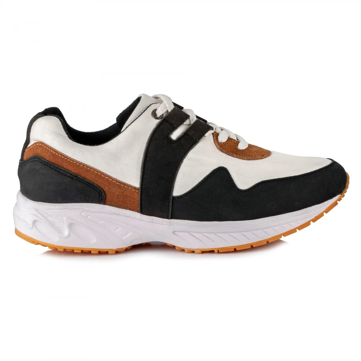 Pure Leather Sports Shoes with Rubber Outsole - BOLTWHT