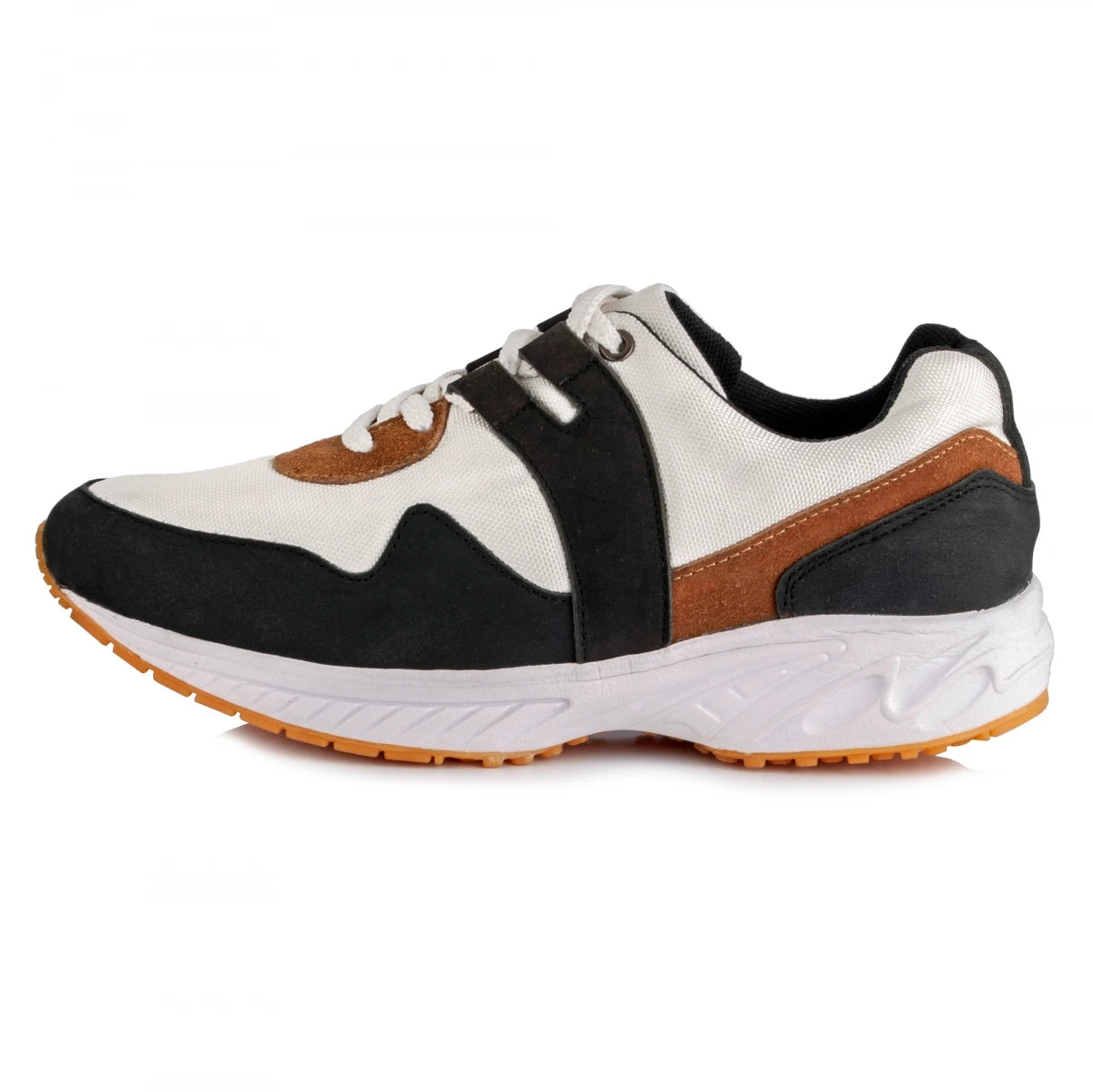 Pure Leather Sports Shoes with Rubber Outsole - BOLTWHT