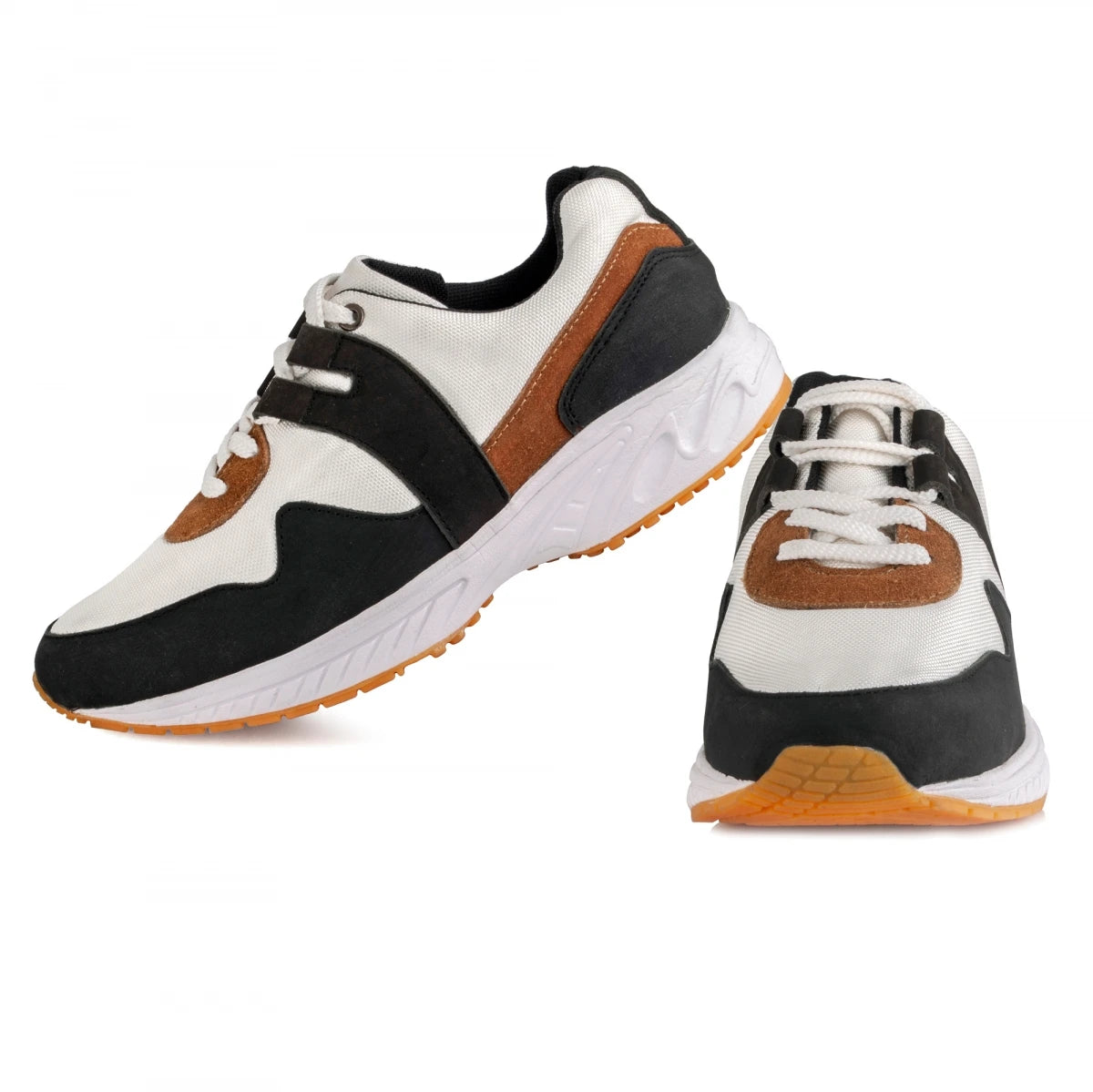 Pure Leather Sports Shoes with Rubber Outsole - BOLTWHT