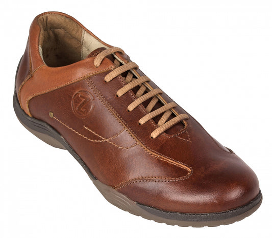 Tan Leather Sneaker Shoes