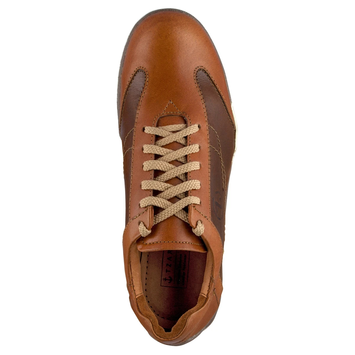 Pure Leather Tan Color Sneaker - Maniac, BON1406TWNTAN