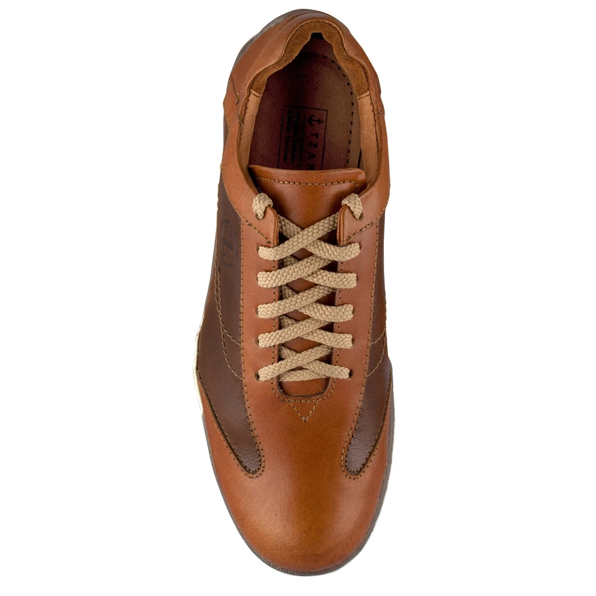 Pure Leather Tan Color Sneaker - Maniac, BON1406TWNTAN