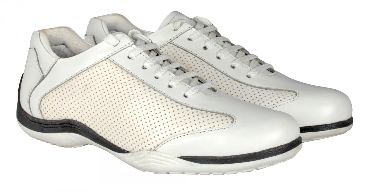 Pure Leather White Sneakers - Marken, BON1407WHTPER