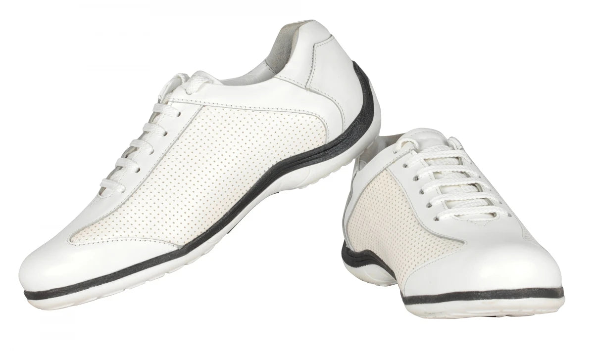 Pure Leather White Sneakers - Marken, BON1407WHTPER