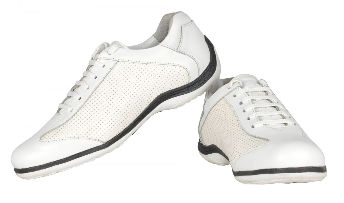 Pure Leather White Sneakers - Marken, BON1407WHTPER