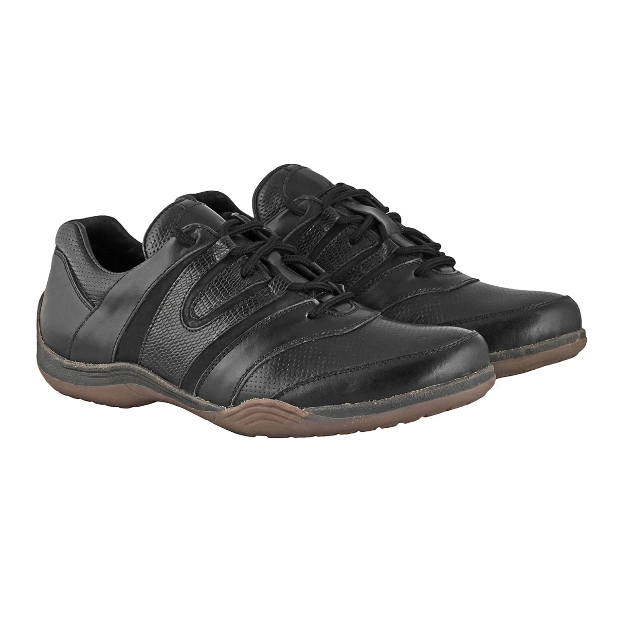 Pure Leather Black Sneakers - Phantom, BON1412BLCHBK