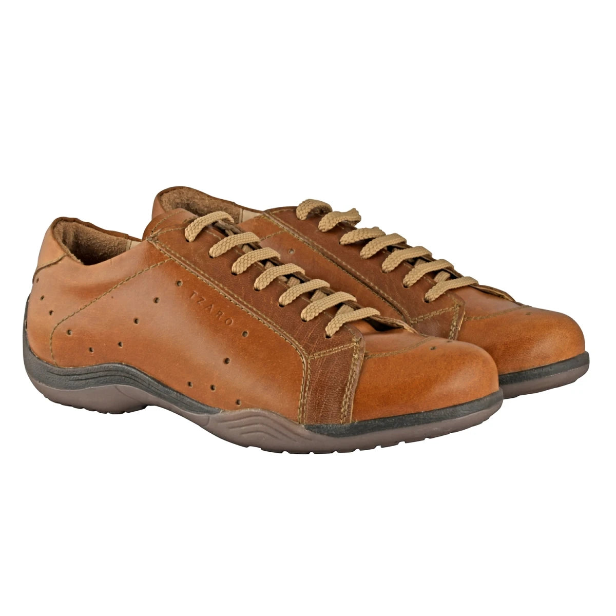 Pure Leather Tan Sneaker - Seoul, BON1412TAND