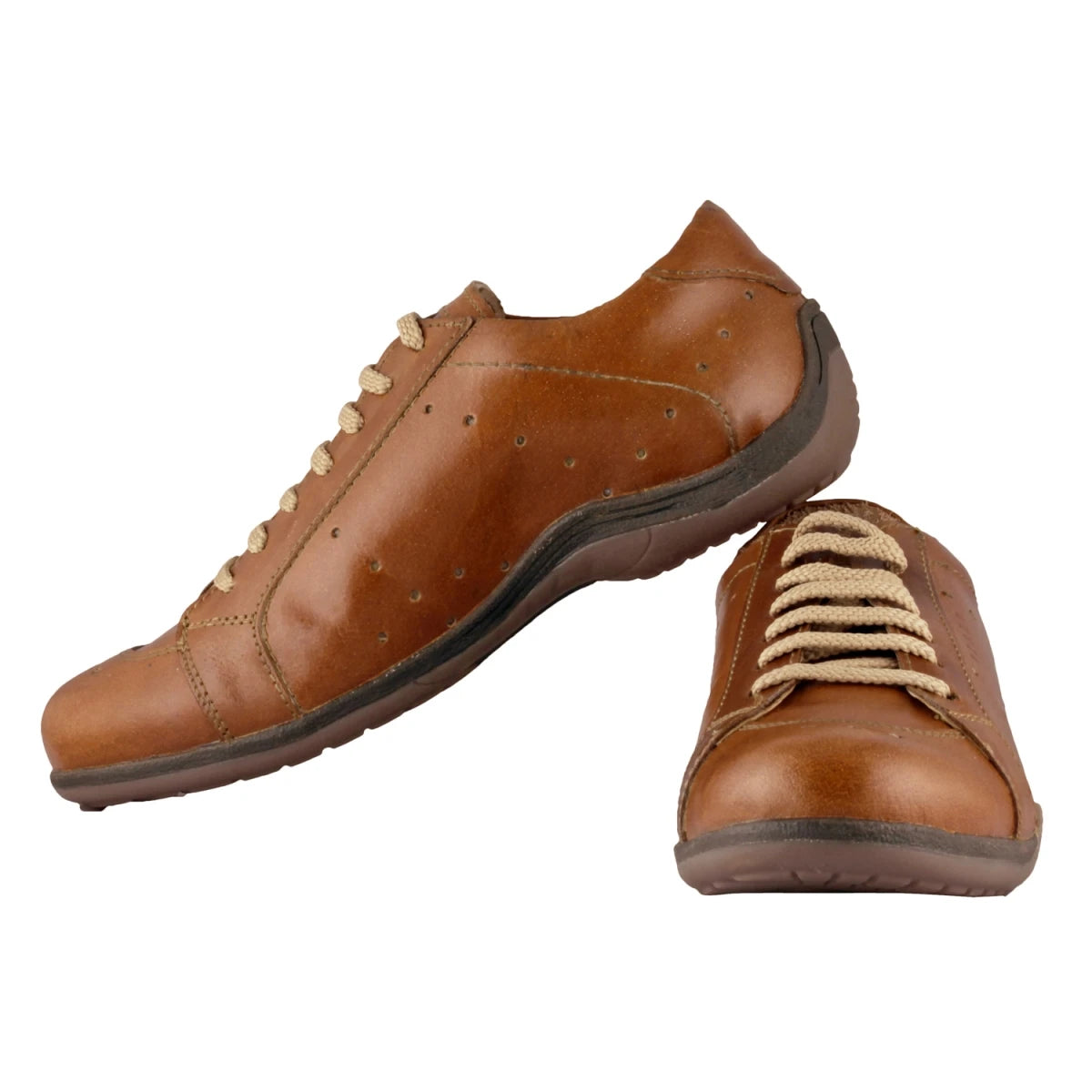 Pure Leather Tan Sneaker - Seoul, BON1412TAND