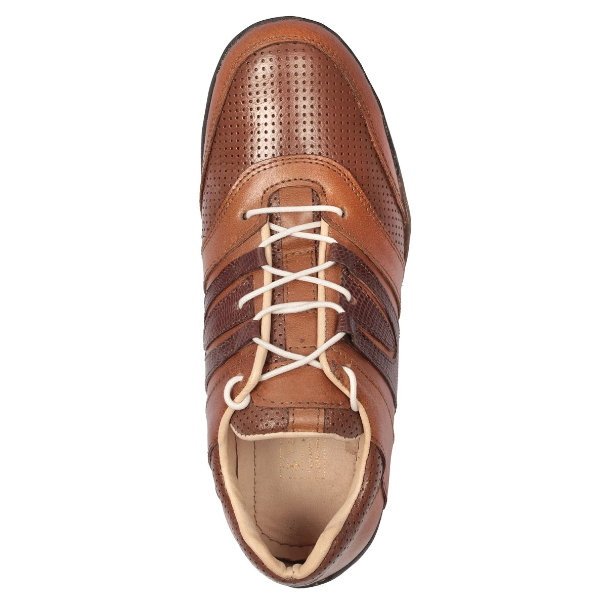 Pure Leather Tan Color Sneaker with a touch of Dark-Tan - Phantom, BON1413TWNTN