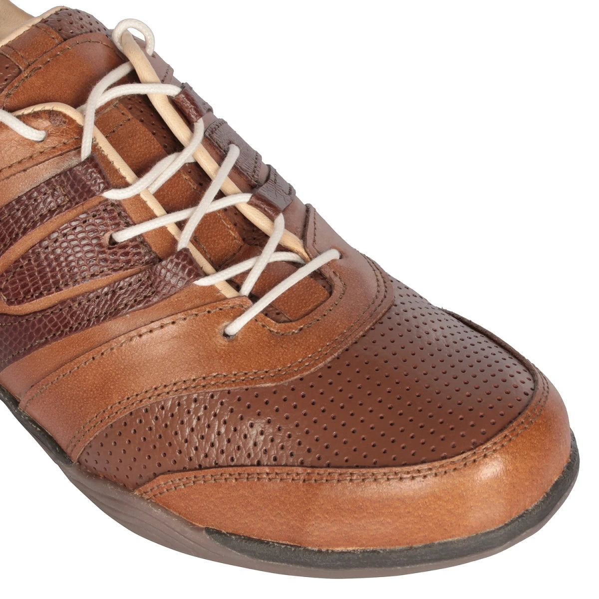 Pure Leather Tan Color Sneaker with a touch of Dark-Tan - Phantom, BON1413TWNTN