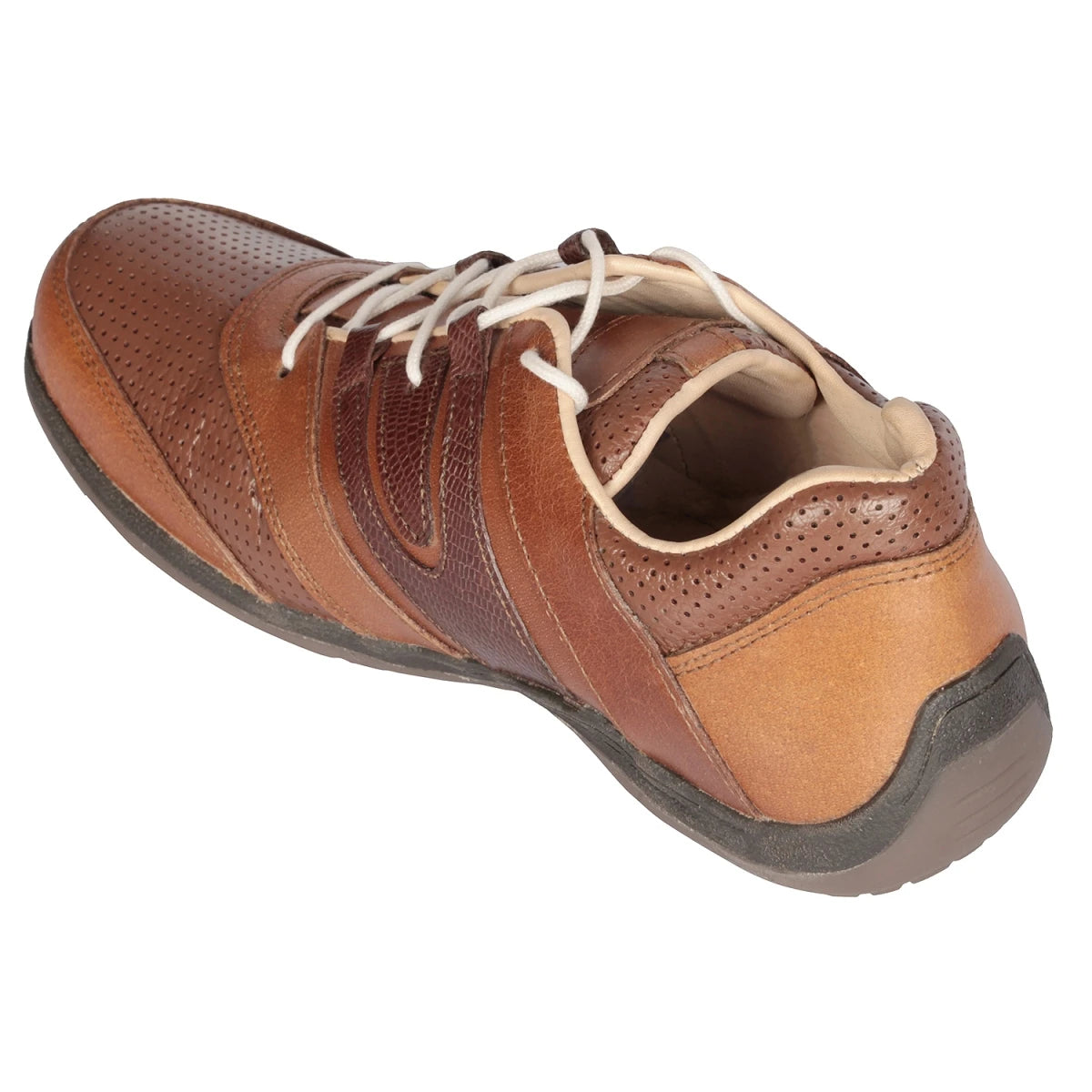 Pure Leather Tan Color Sneaker with a touch of Dark-Tan - Phantom, BON1413TWNTN