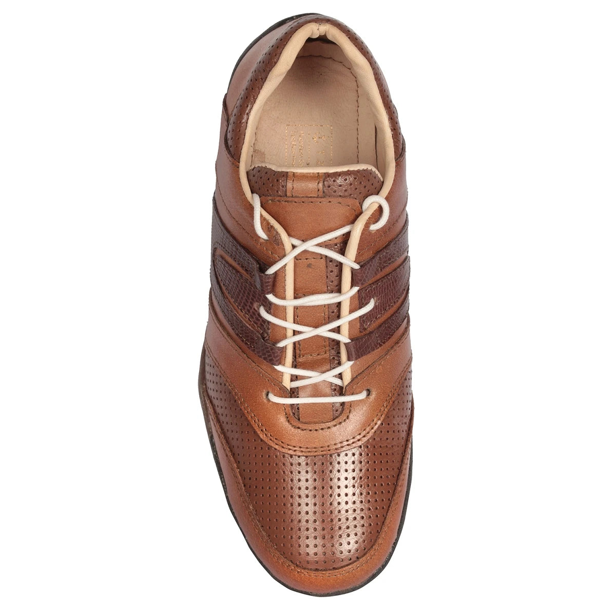Pure Leather Tan Color Sneaker with a touch of Dark-Tan - Phantom, BON1413TWNTN