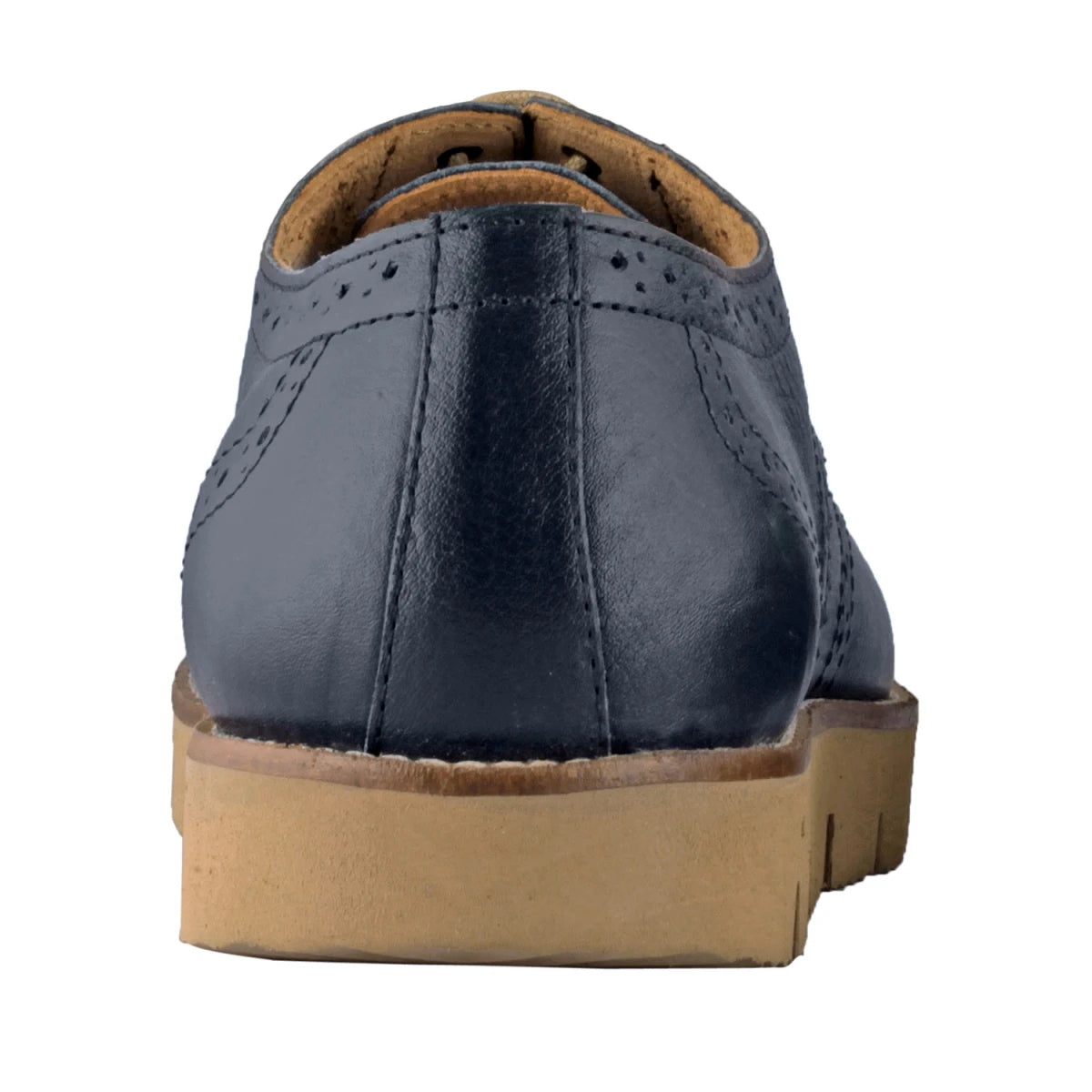 Pure Leather , Super-Light, Navy-Blue Brogues - Martini, BRG7723NAV