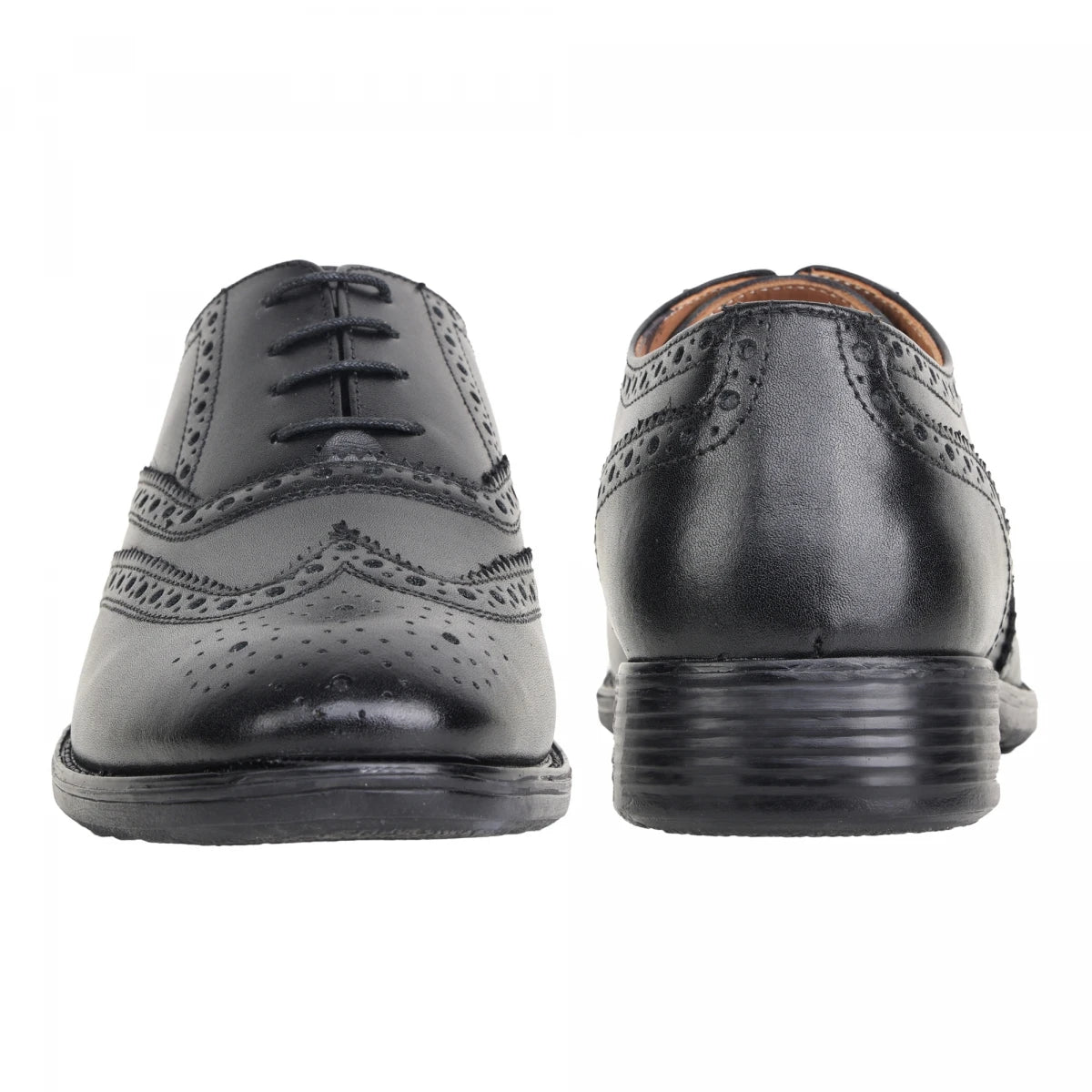 Pure Leather Black Brogue - 2IC, BRGPOP52BL