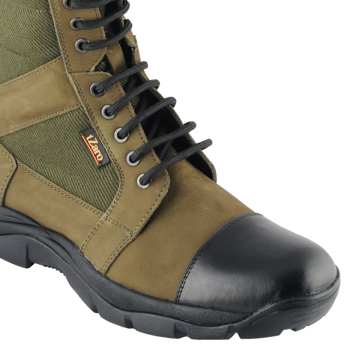 Pure Leather Olive Green Jungle Boot – Bhasma