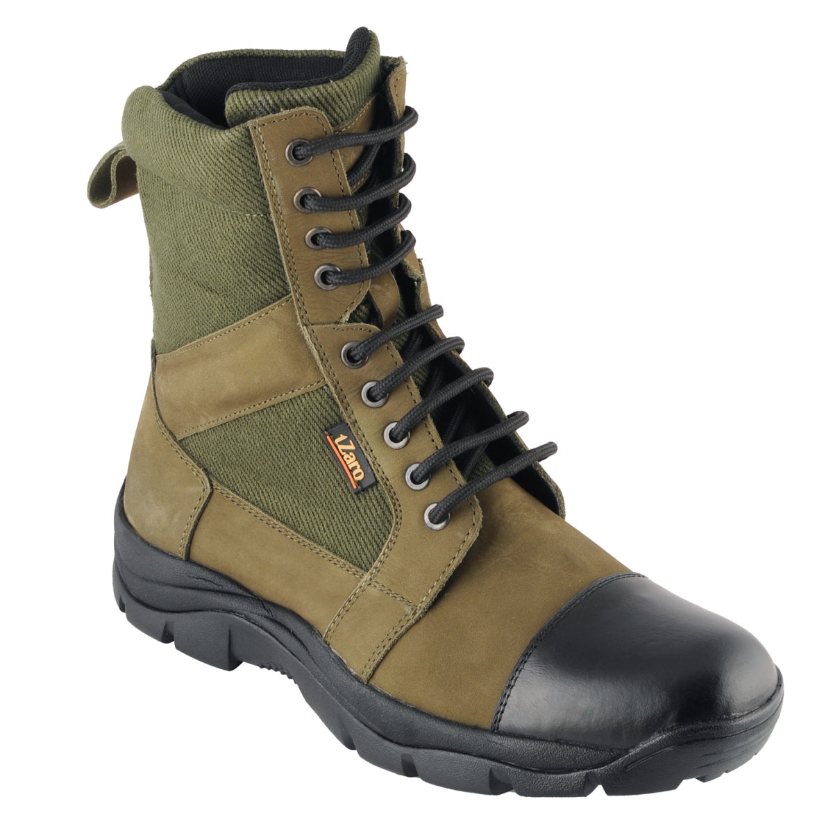 Pure Leather Olive Green Jungle Boot – Bhasma